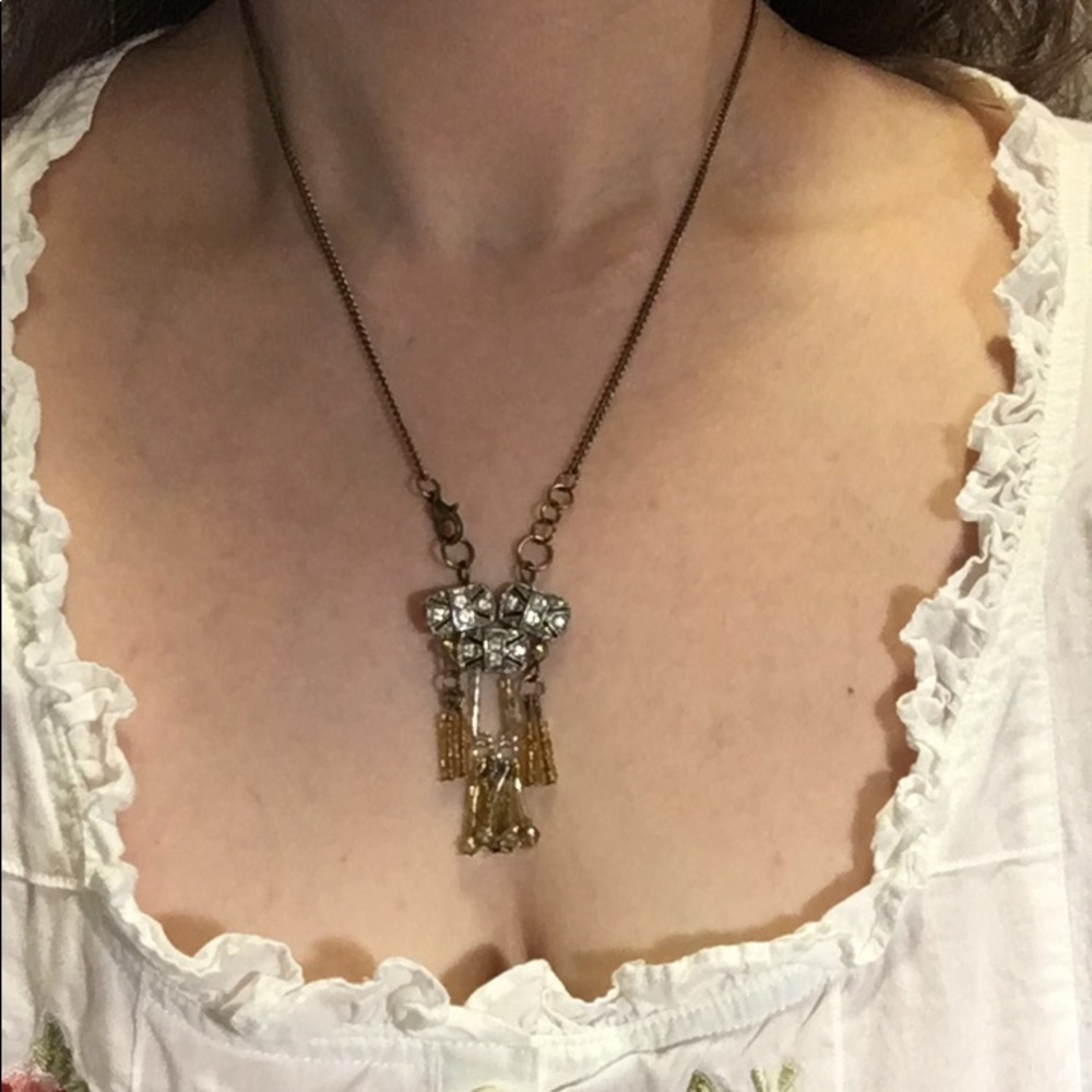 Unique front closure Art Deco style necklace BOGO